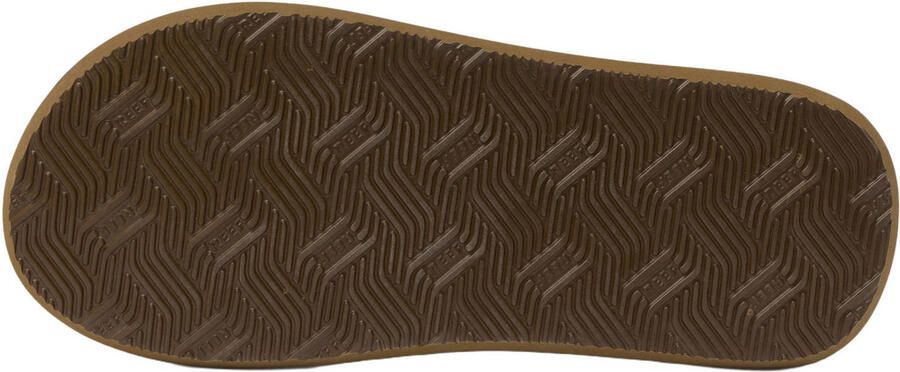 Reef The Layback leren teenslippers bruin - Foto 3