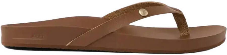 Reef Vista Ivy leren teenslippers bruin - Foto 3