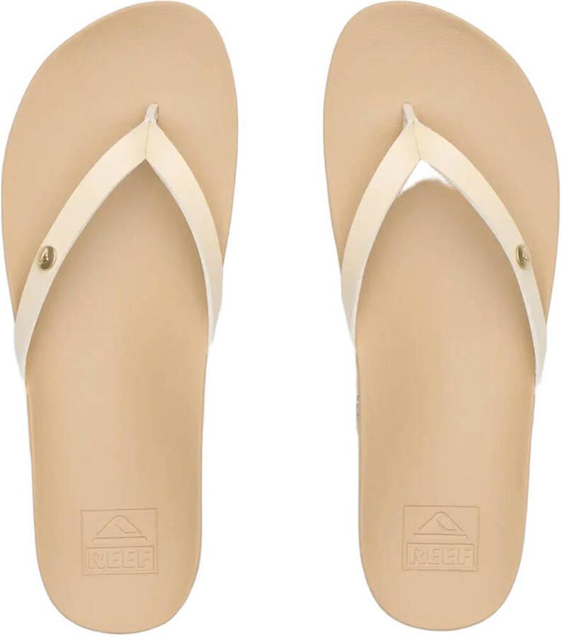Reef Vista Ivy leren teenslippers goud - Foto 6