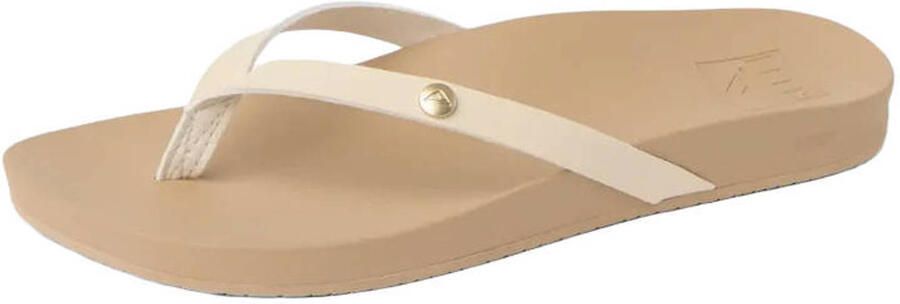 Reef Vista Ivy leren teenslippers goud - Foto 7