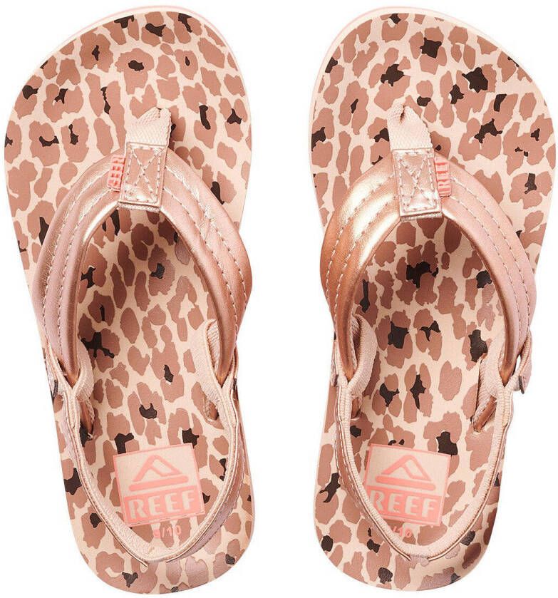 Reef Slippers Little Ahi Cheetah RF002199CEE Roze-25 26