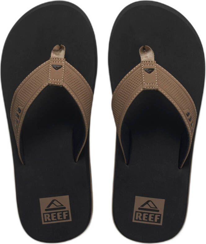 Reef The Layback teenslippers bruin zwart