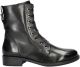 Regarde le ciel Jada leren veterboots zwart - Zwart