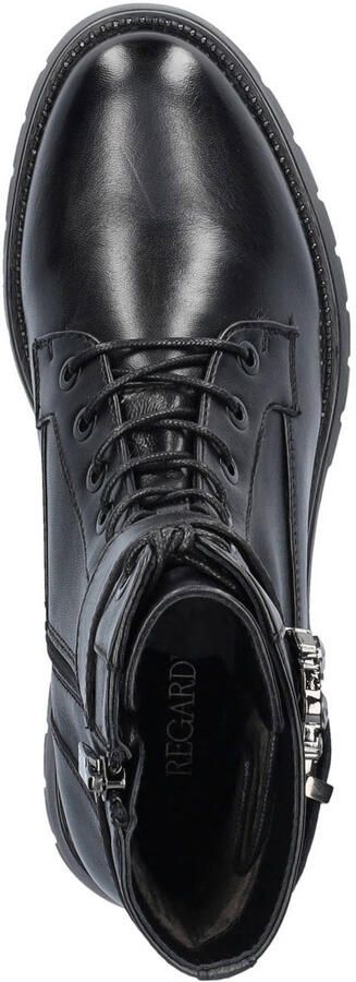 Regarde le ciel Leticia gevoerde leren veterboots zwart - Foto 3