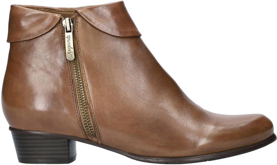 Regarde le ciel Stefany 03 leren enkellaarzen cognac