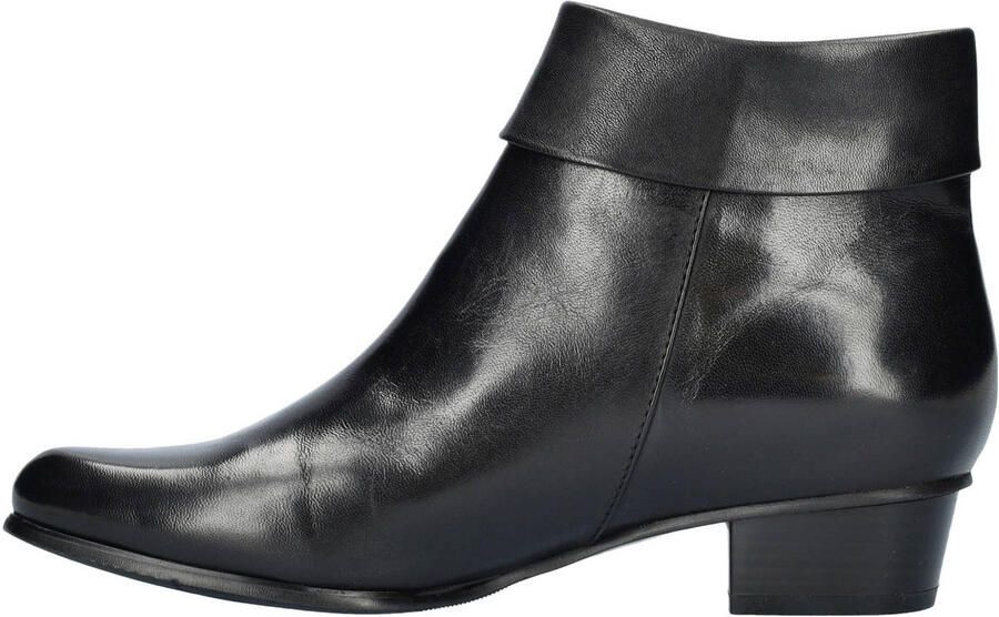 Regarde le ciel Stefany 03 leren enkellaarzen zwart