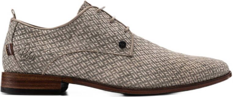 Rehab Greg braid suède veterschoenen beige