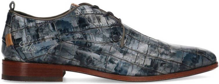 Rehab Heren Greg Faces grijze snake veterschoenen