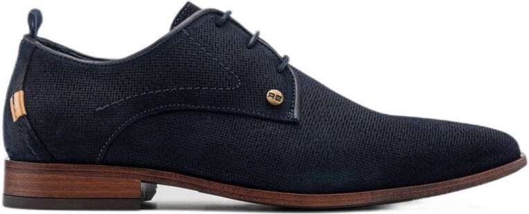 Rehab GREG WALL SUE 8100 DBLU heren veterschoenen gekleed blauw