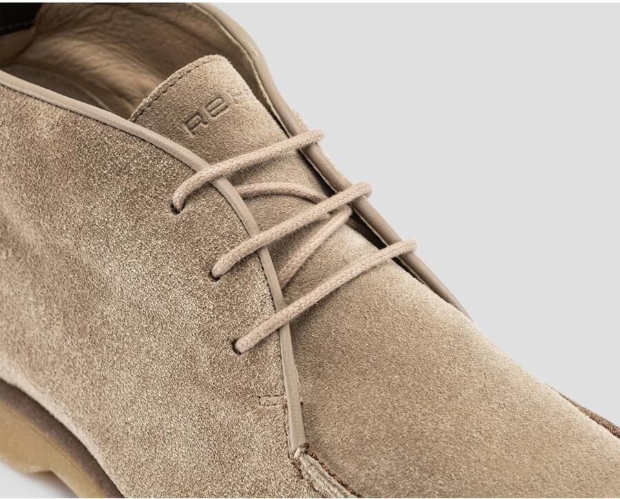 Rehab Collin Suede 4700 Taupe Veterschoenen Taupe Suede Heren Taupe - Foto 2
