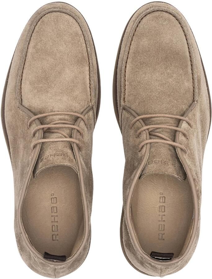Rehab Collin Suede 4700 Taupe Veterschoenen Taupe Suede Heren Taupe - Foto 3