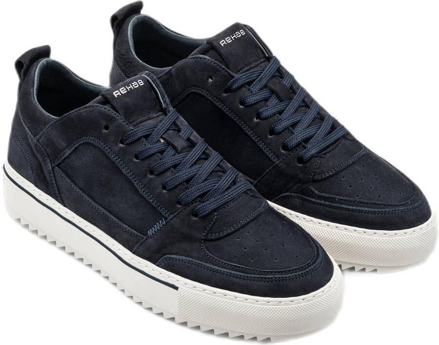 Rehab Creon Nubuck heren sneaker Donkerblauw