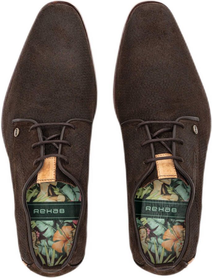 Rehab 2342-306141-4800 heren veterschoenen gekleed bruin - Foto 2