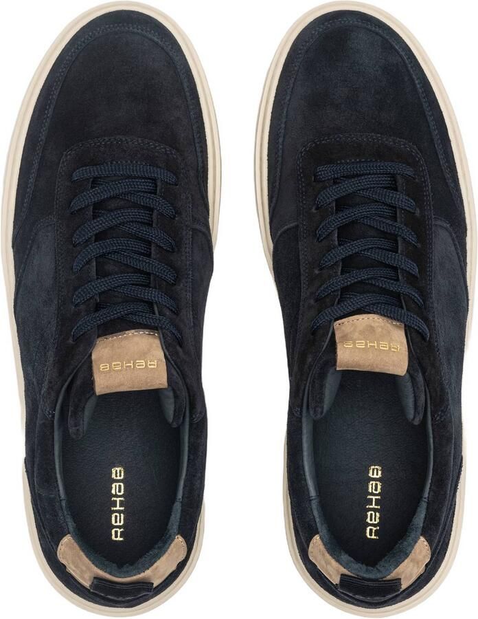 Rehab Oliver Mid Suede 8100 D Blue Sneakers Donker Blauw Suede en Nubuck Heren Donker Blauw - Foto 2