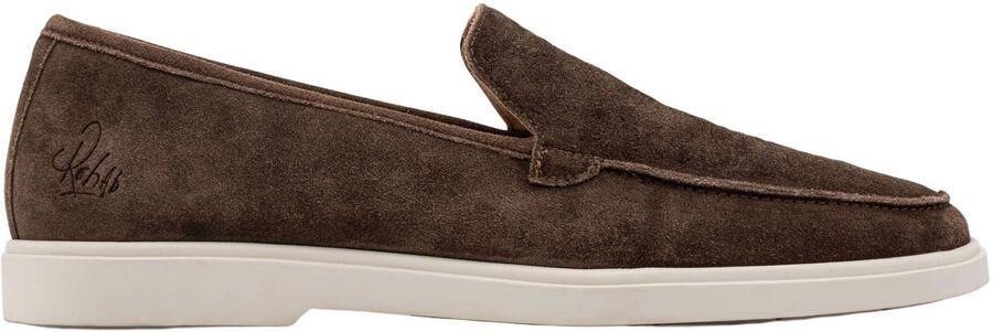 Rehab suède loafers donkerbruin
