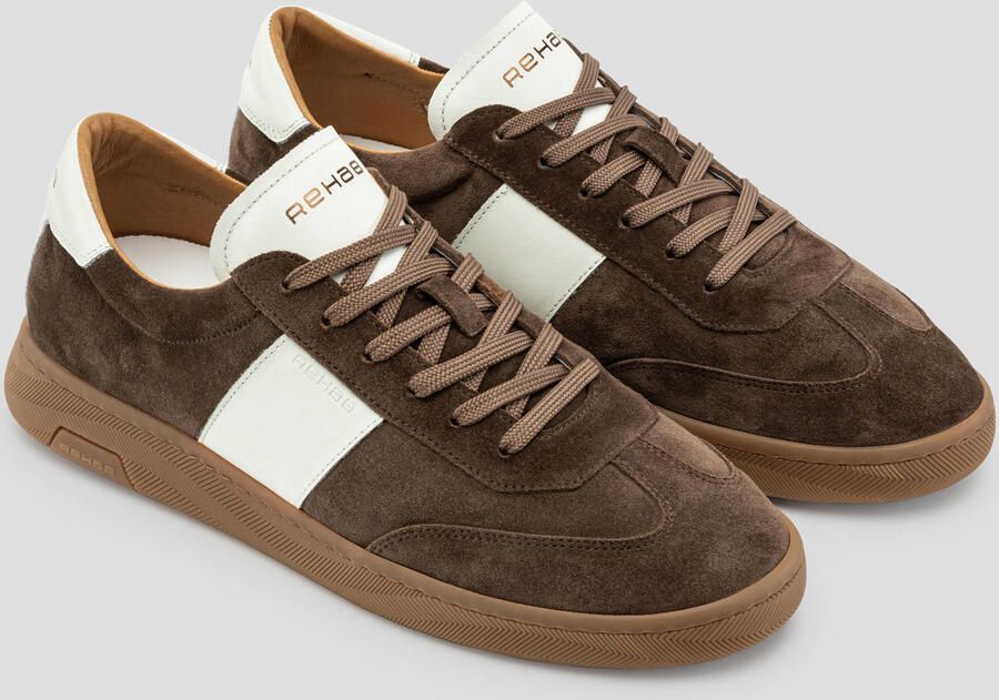 Rehab donkerbruine suède heren sneakers Zack - Foto 3