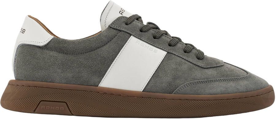 Rehab groen grijze suède heren sneakers Zack