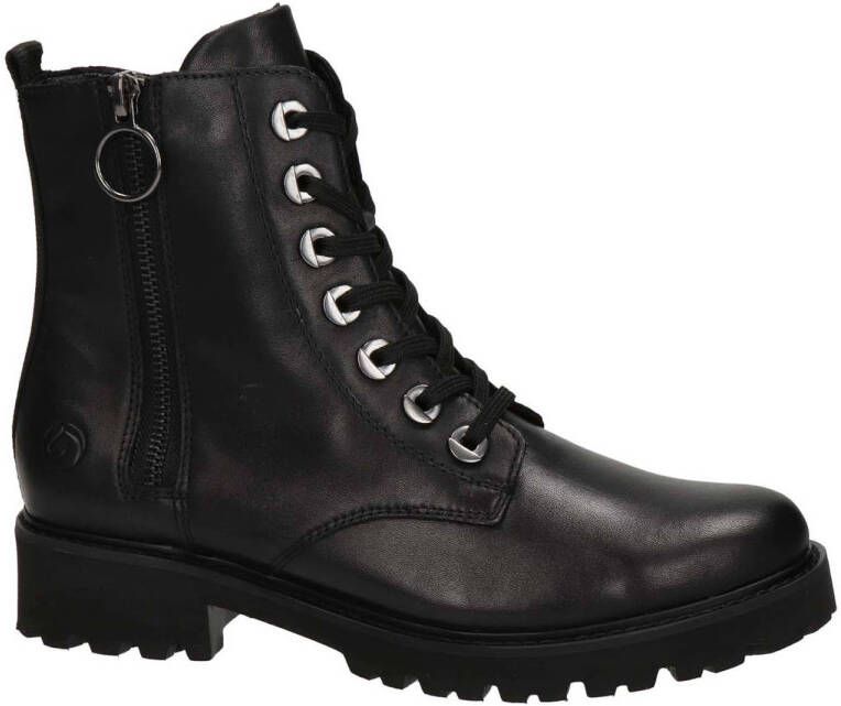 Remonte Veterlaarsjes blokhak laarsjes veterschoenen flats in used look