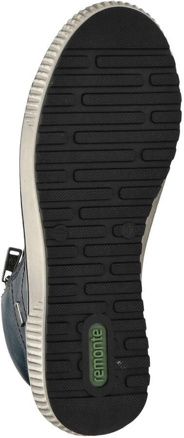 Remonte imitatieleren leren sneakers blauw - Foto 2