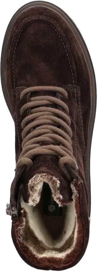 Remonte suède veterboots met profielzool bruin - Foto 3