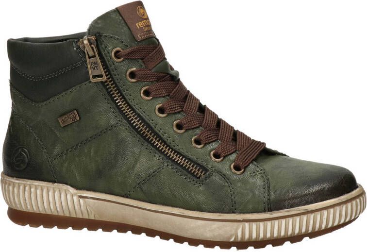 Remonte veterschoenen groen