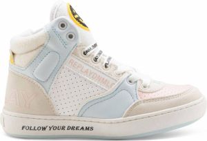 REPLAY Cobra sneakers beige blauw roze