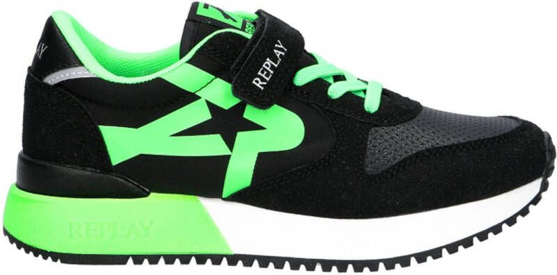 Replay Fiber JR Boy Klittenband Laag Zwart