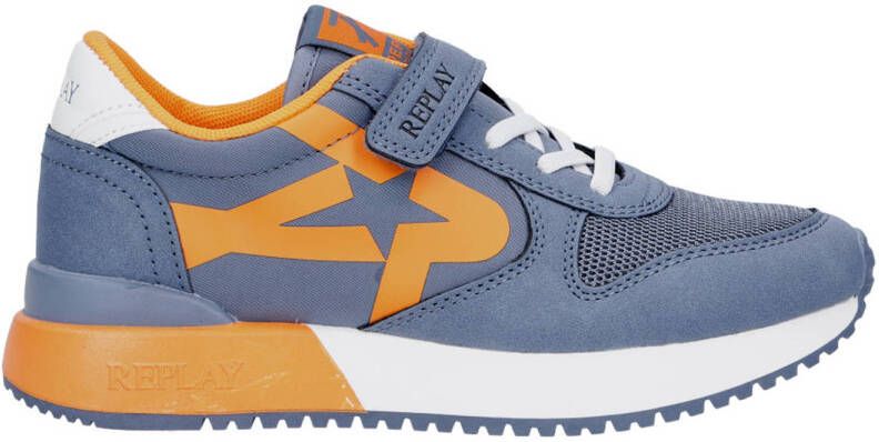 Replay Fiber Jr 5 Sneakers Blauw