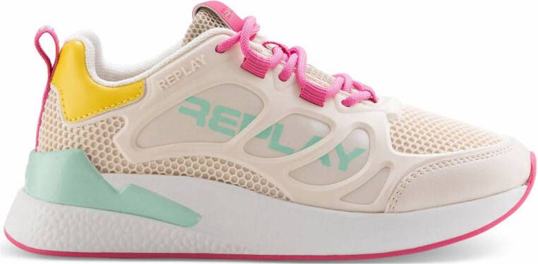 Replay Sneakers met labeldetails model 'MAZE'