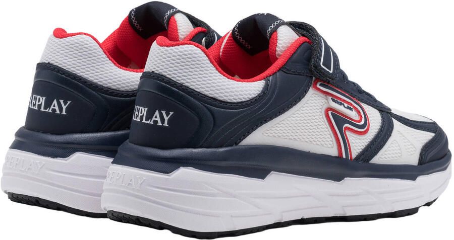REPLAY Christal JR sneakers donkerblauw wit rood - Foto 2