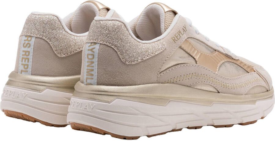 REPLAY Christal JR10 sneakers lichtbeige lichtgoud - Foto 2