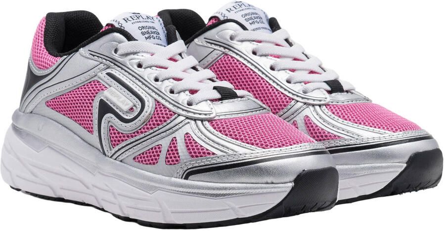 REPLAY Christal JR8 sneakers fuchsia zilver zwart - Foto 2