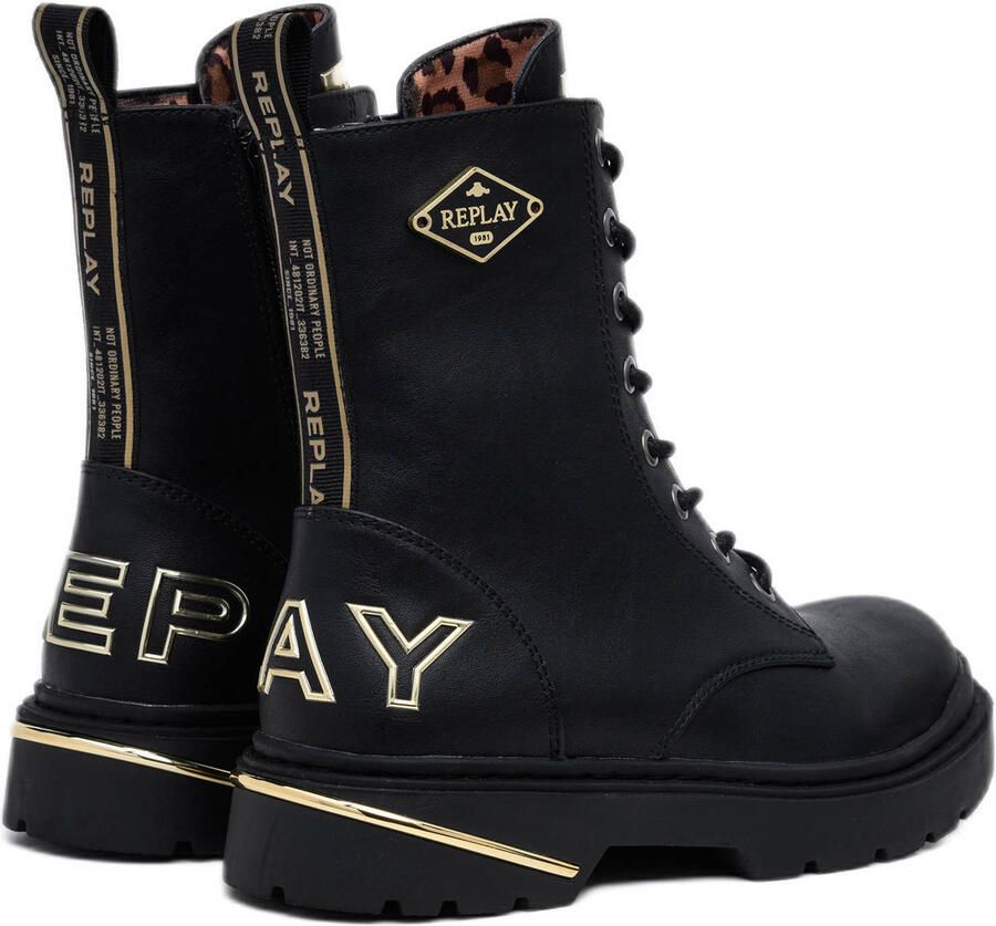 Replay Joplin 15 JL170037S-0006 Zwart Goud