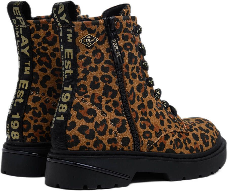 REPLAY Joplin 16D veterboots cognac zwart - Foto 2