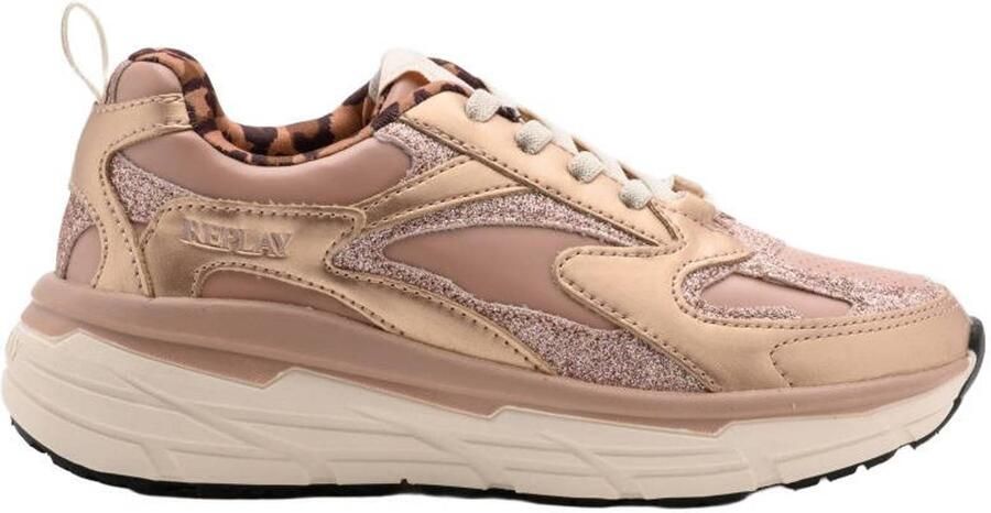 REPLAY sneakers roze goud Meisjes Imitatieleer