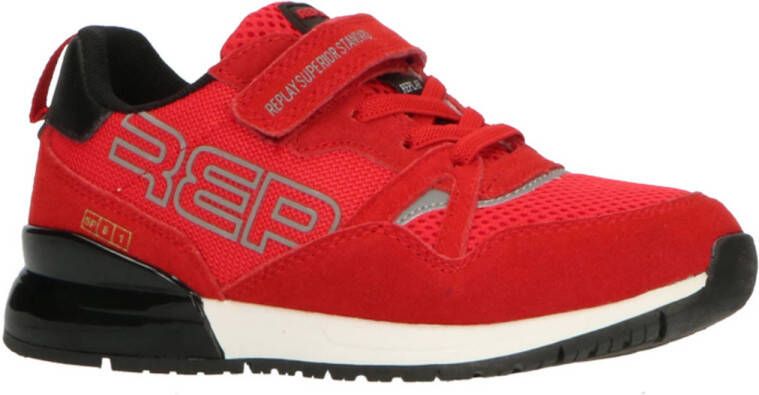 REPLAY SHOOT JR-1 suède sneakers rood