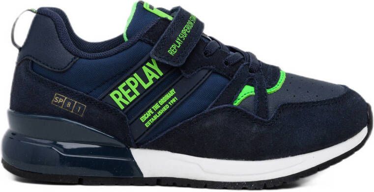 REPLAY Shoot JR 13 sneakers donkerblauw