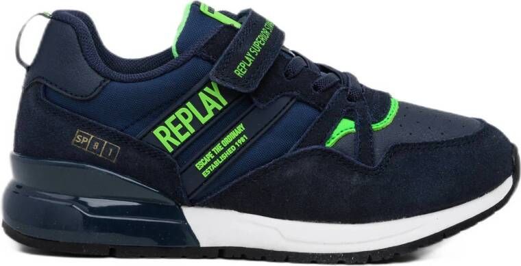 REPLAY Shoot JR 13 sneakers donkerblauw
