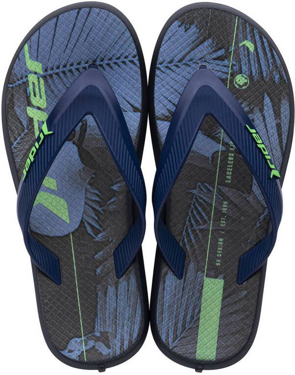 Rider R1 Energy teenslippers blauw zwart groen