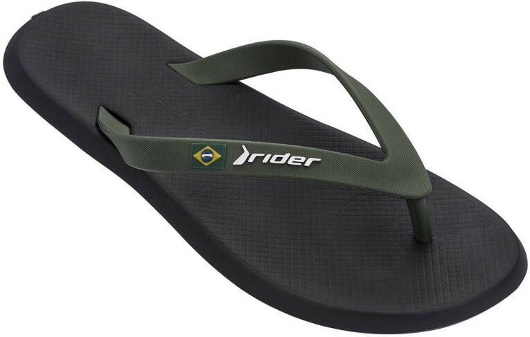 Rider R1 teenslippers zwart groen