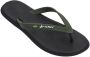 Rider Heren Slippers 10594-20754 Zwart Groen - Thumbnail 1