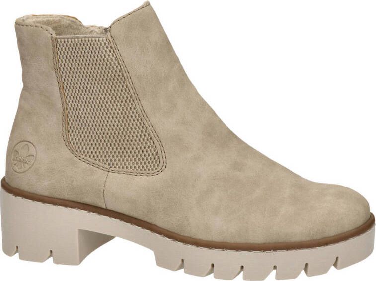 Rieker Chelsea boots Beige Synthetisch 182202 Dames