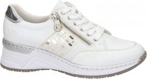 Rieker comfort wedge sneakers wit