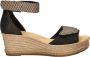 Rieker espadrilles zwart - Thumbnail 1