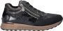 Rieker gevoerde lak sneakers zwart - Thumbnail 1
