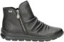 Rieker leren enkelboots zwart - Thumbnail 1