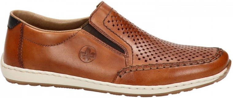 Rieker leren instappers cognac