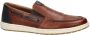 Rieker Bruine Leren Loafers voor Heren Brown Heren - Thumbnail 1