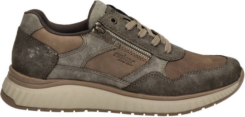 Rieker leren sneakers kaki