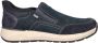 Rieker nubuck instappers donkerblauw - Thumbnail 1